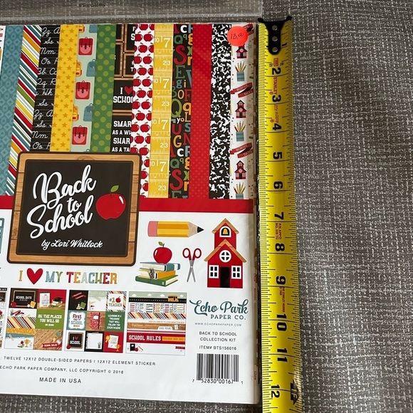 Echo Park Paper Company Back to School Collection Kit paper - Picture 2 of 7